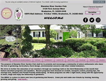 Tablet Screenshot of manateerivergardenclub.com